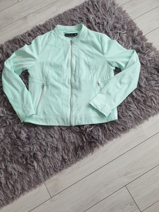 Geaca superba verde menta marime L