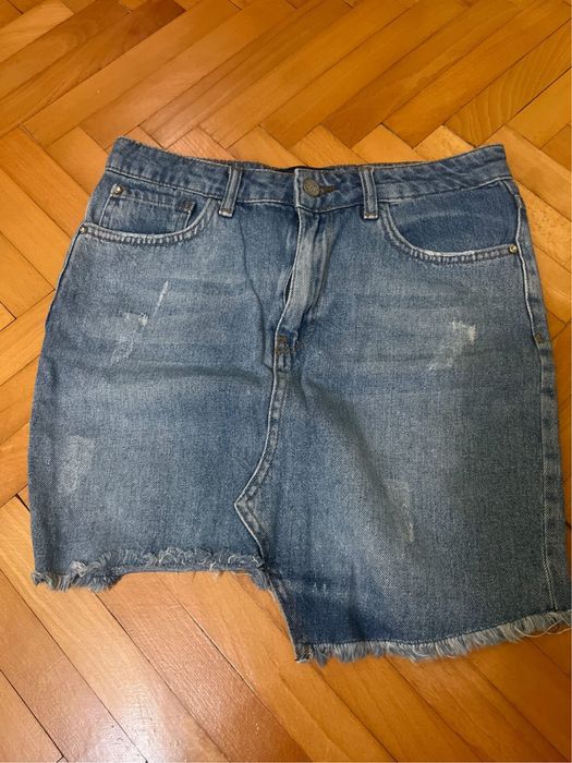 Къса дънкова пола