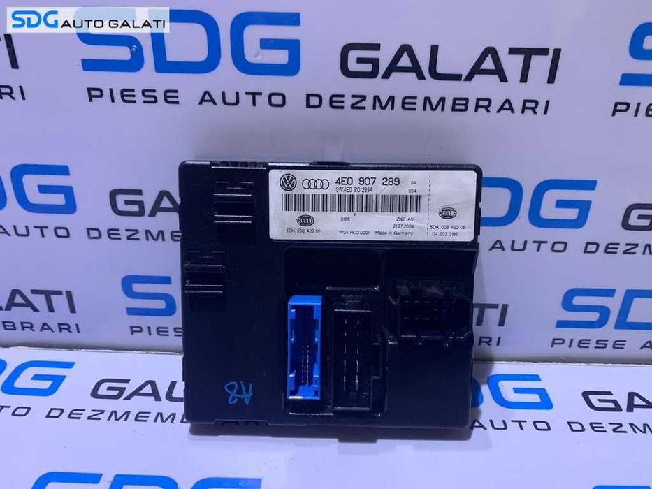 Unitate Modul Calculator Confort Comfort Audi A8 D3 2002 - 2009 Cod 4E0907289 4E0910289A 4E0910289 [L3621]