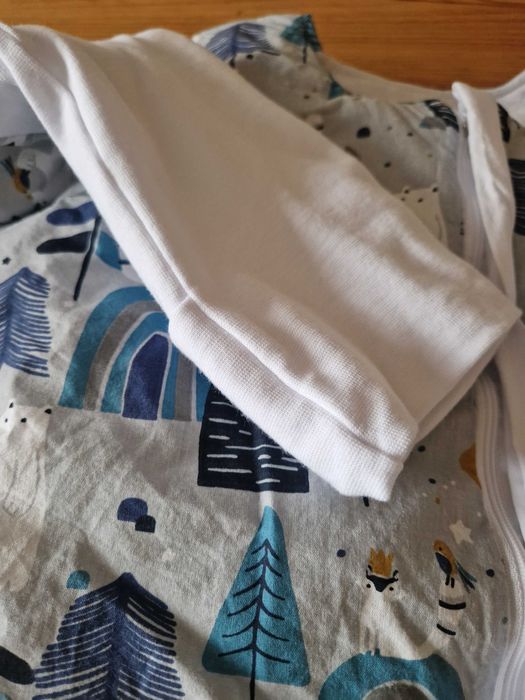 Angel baby зимен чувал с крачета БЕЛИ МЕЧЕТА възраст 9-12 години НОВ