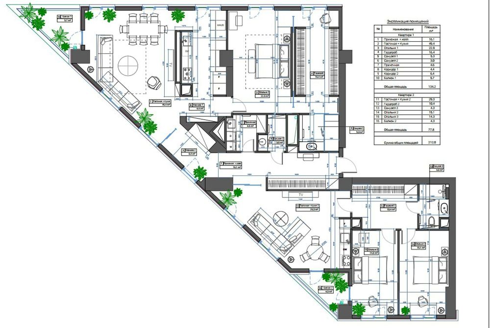 Эксклюзивная 5-ти комнатная квартира в ЖК «Akay City»