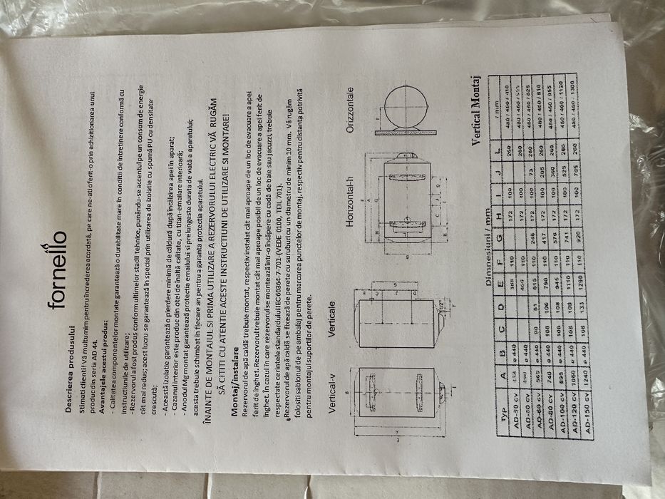 Boiler electric fornello titanium plus 1500 kw