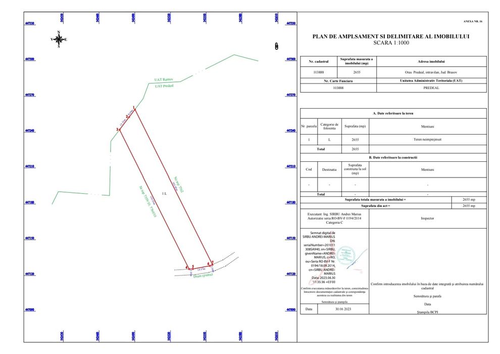 De vânzare teren intravilan – Trei Brazi, Predeal