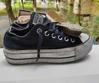 Converse negru platforma 36