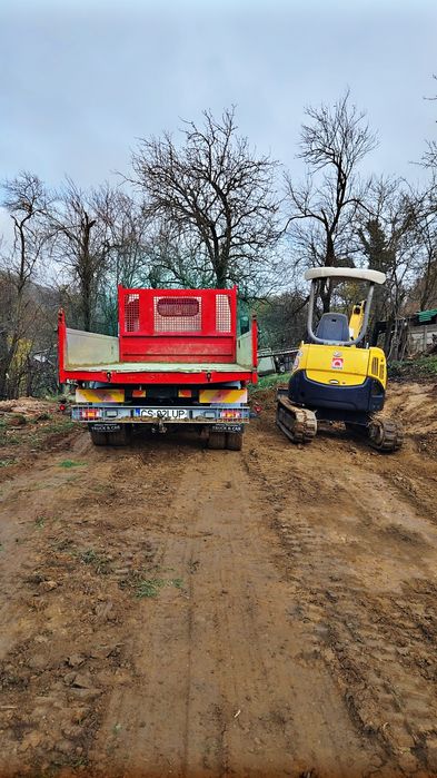 Închiriez miniexcavator  si basculabilă 3.5t