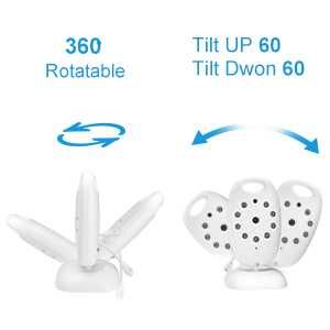 MYPIN Бебефон, 2.0" LCD екран Видео Бебефони с камера и нощно виждане