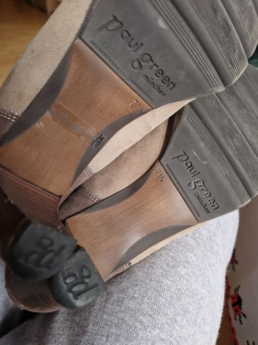 Botine imblanite cu toc Paul Green