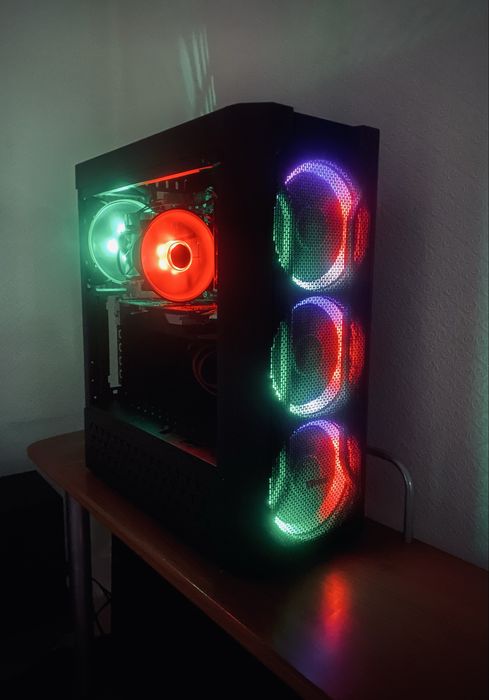 Игровой ПК / i7-2700k / GTX 1050 Ti / 16GB / SSD + HDD / RGB корпус