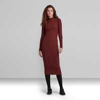 НОВА G-Star RAW Slim Rib Hidden Pocket Dress ОРИГИНАЛ дамска рокля S/M