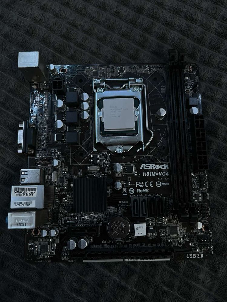 I5 4570 3.20 GHZ + Asrock H81M-VG4 + 12GB ram ddr3