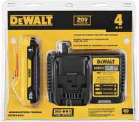 Аккумулятор DEWALT 20V MAX*, компактный стартовый комплект, 4,0 Ач