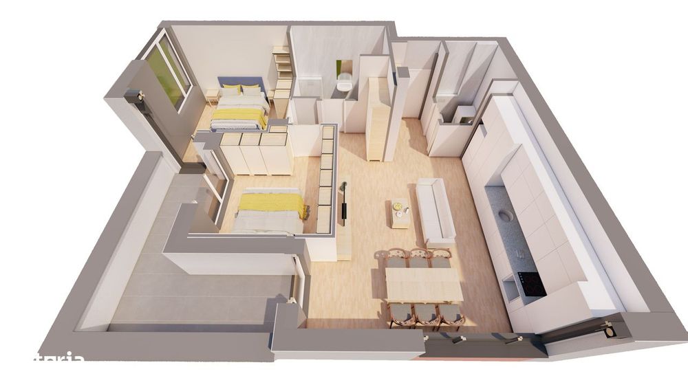 De vanzare PENTHOUSE într-un bloc nou marca ARED Comision 0%