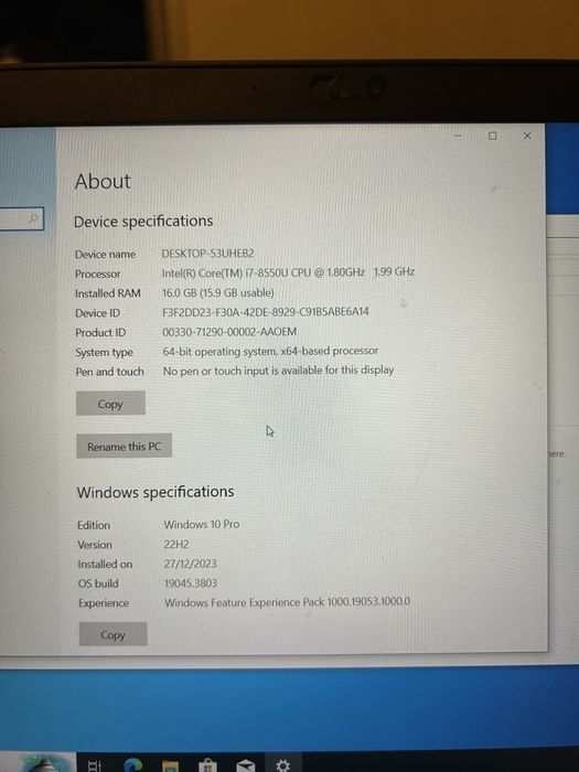 Lenovo Thinkpad T480S(business), 10 Pro, i7 G8, 16GB, SSD 512GB, 14”