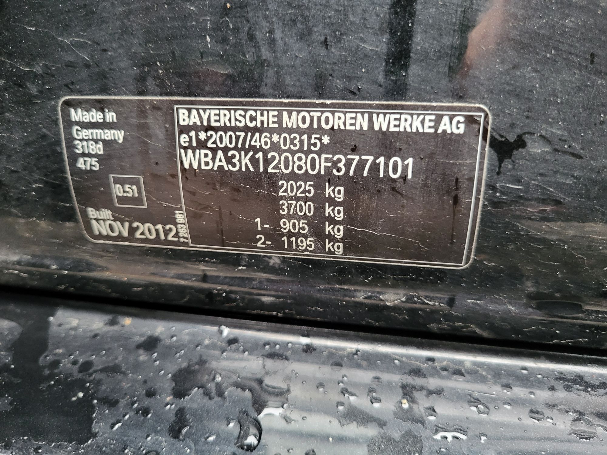 Bara fata bmw f30,f31 completa