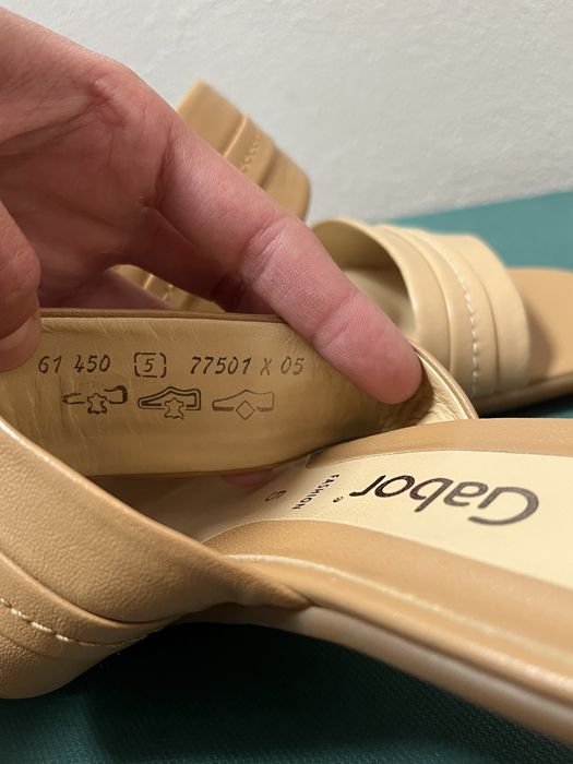 Sandale/mules Gabor, piele naturală, Bottega Veneta