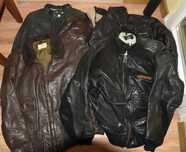 ЛОТ 5 кожени якета G Star, AVIREX, Dolce Gabbana USNavy, Trussardi