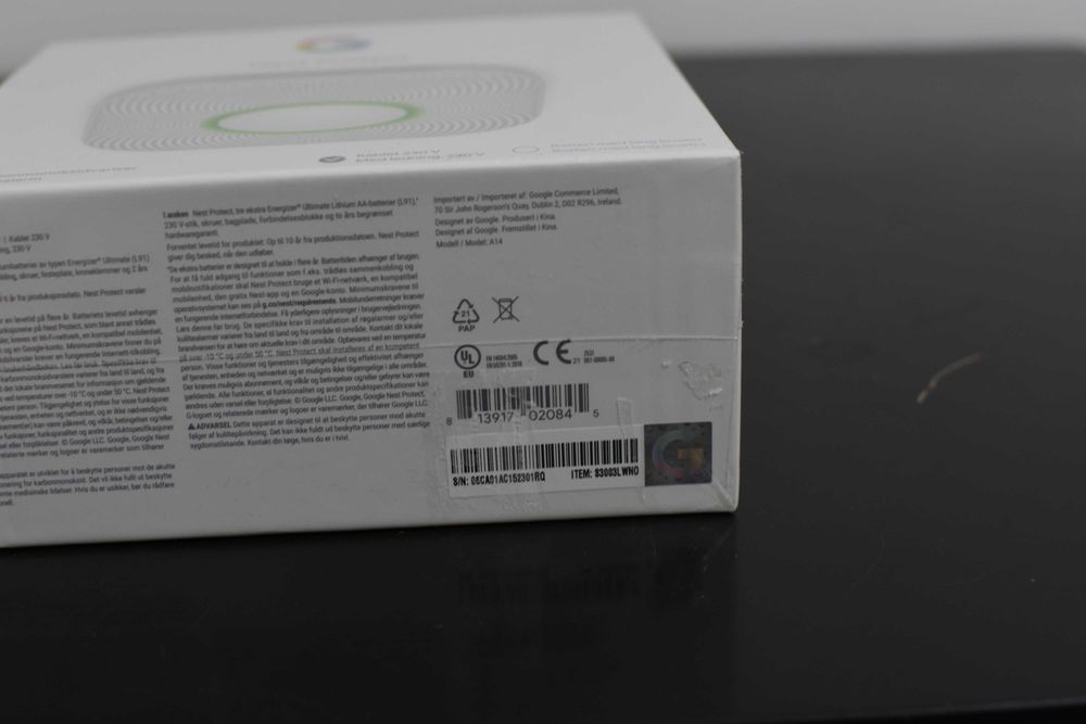 Vand Senzor de CO & Fum Nest Protect, Google Sigilat