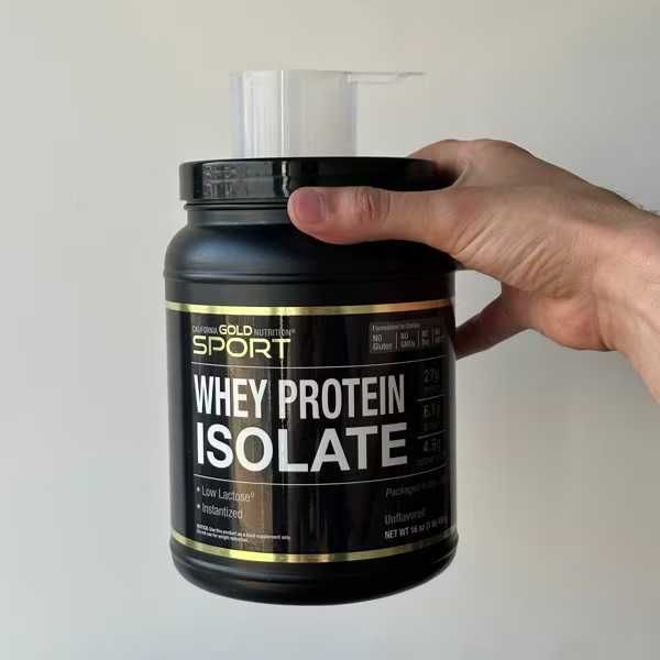 Протеин, изолят, California Gold Nutrition, 454 г, нейтральный вкус