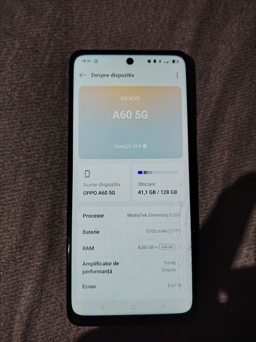 Opo a 60 5G 4 GB ram