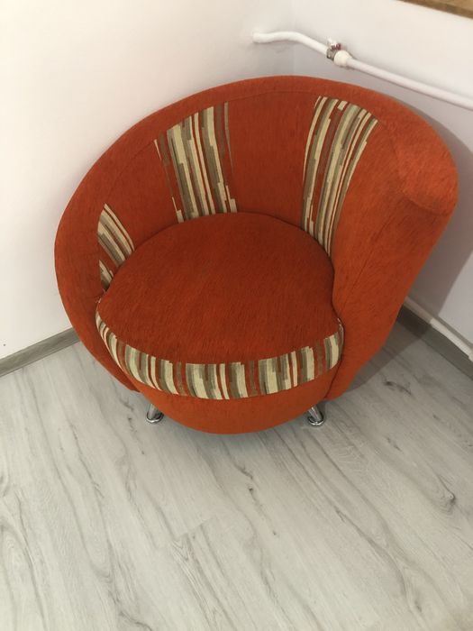 Set 2 fotolii culoare caramizie