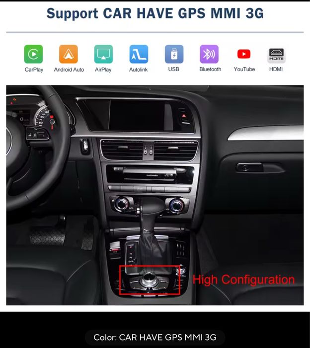 Wireless CarPlay Android Auto Audi A4 B8 A5 Q5 2009-2015
