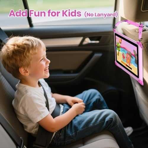 Нов розов Android таблет за деца 3–7г образователни приложения и игри