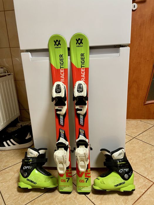 Schiuri copii 80 cm volkal cu clapari set skiuri