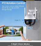 Camere de supraveghere rotative in BN