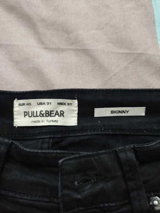 Blugi Negri Skinny Pull&Bear