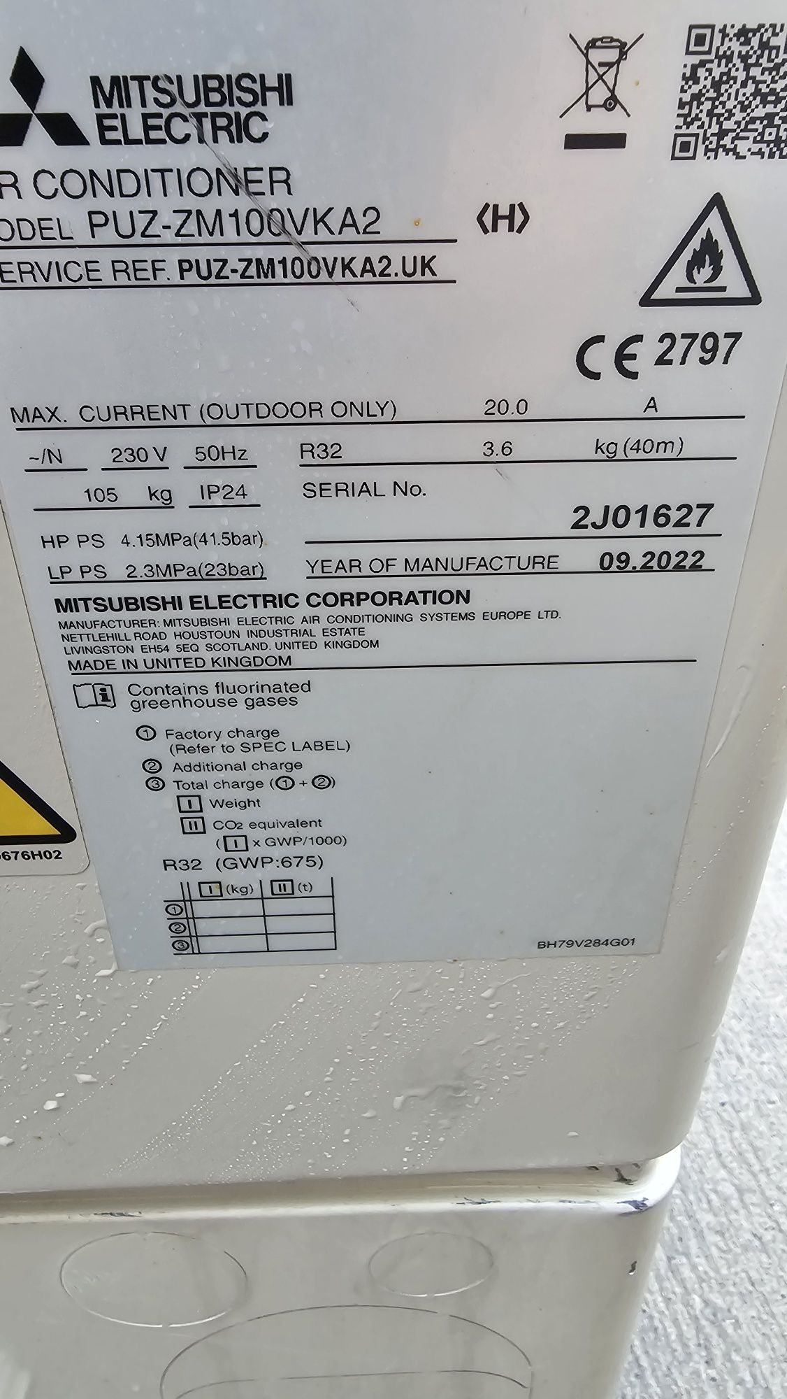 Разпродажба Mitsubishi Electric Mr.slim power Inverter термопомпа