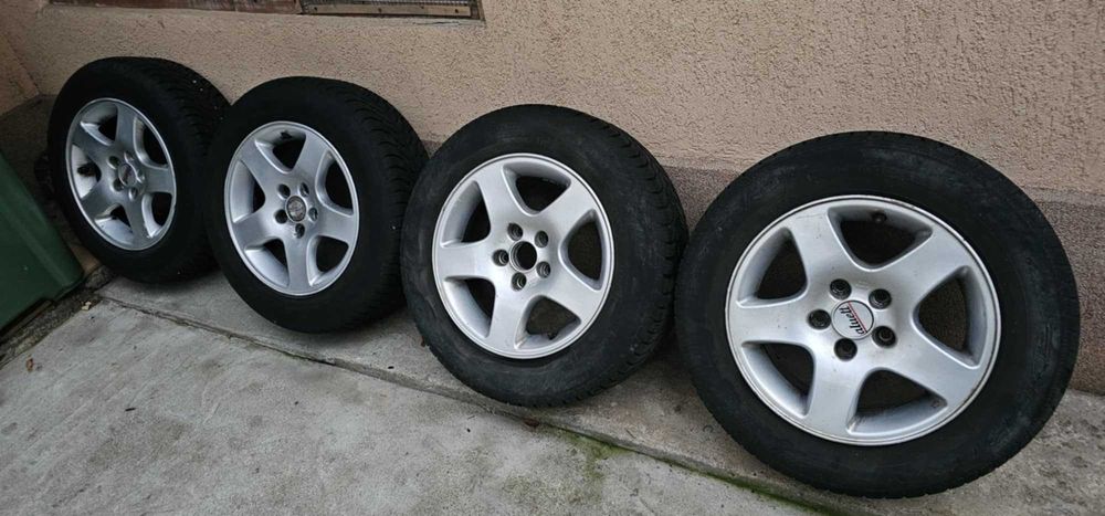 Jante aliaj R15 + anvelope DEBICA iarna 195 65 R15. PCD5x112