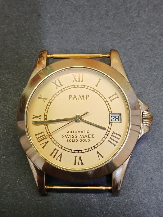 Продам золотые 750 пробы швейцарские часы "PAMP"