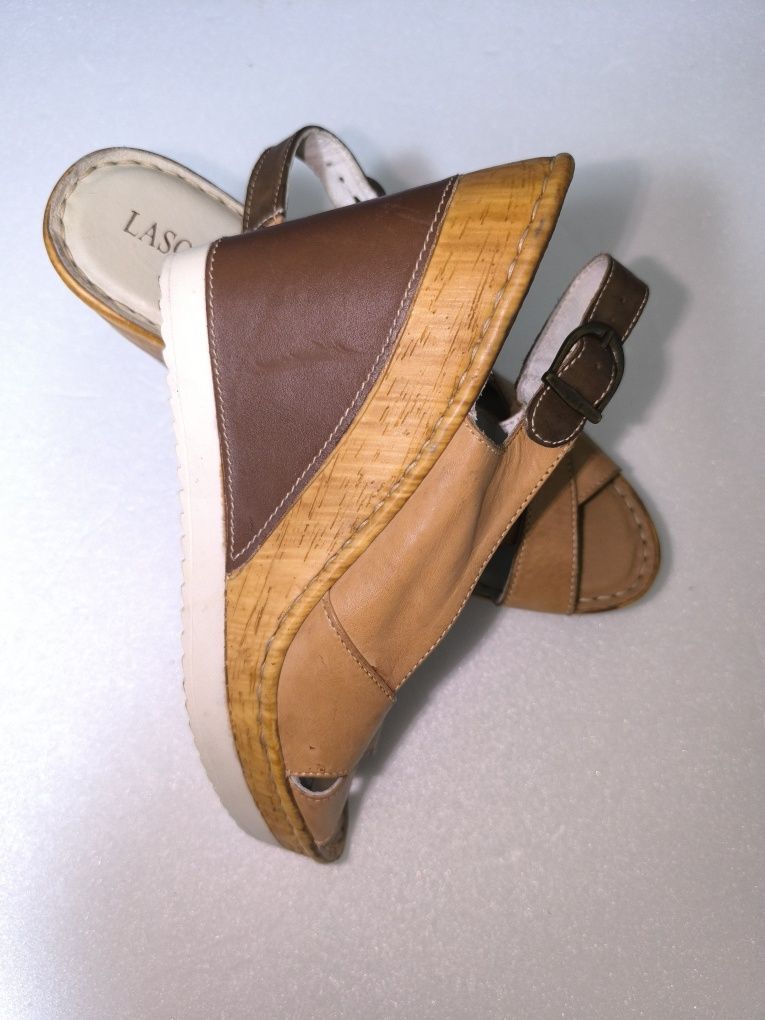 Sandale noi, piele, Lasocki, nr 41