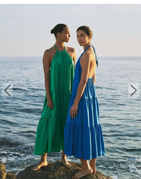 Rochie maxi albastra Oysho M