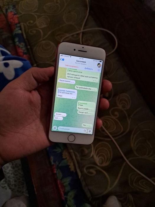 Iphone 7 ideal 128 talik 100 yomkusda telga javob