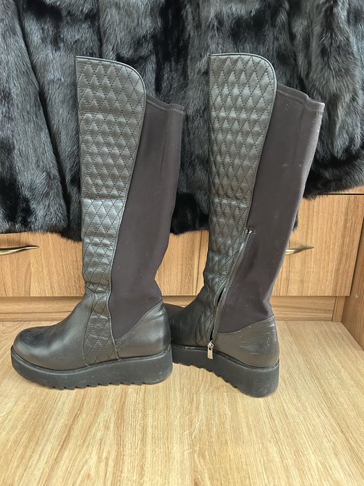 Ботуши естествена кожа и велур