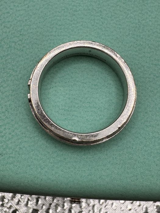 Inel Tiffany & Co aur alb cu rose
