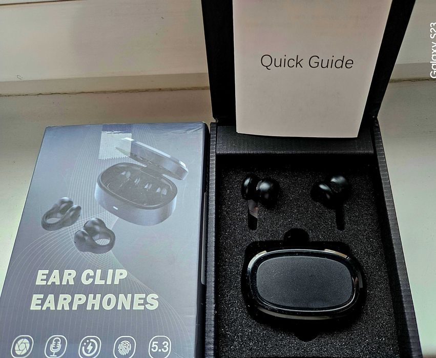 Casti conductie osoasa Bluetooth 5.3 suport cu incarcare, absolut noi!