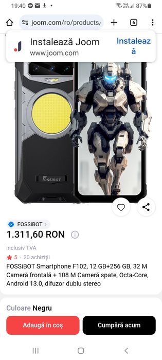 Telefon de lucru Fosibot foarte puternic