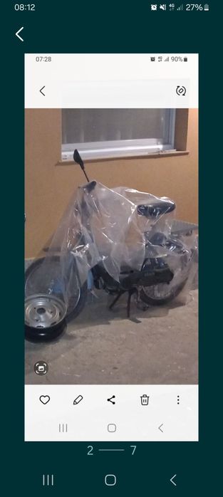 Moped  cu pedale piagio ceao înscris cu talon la primărie