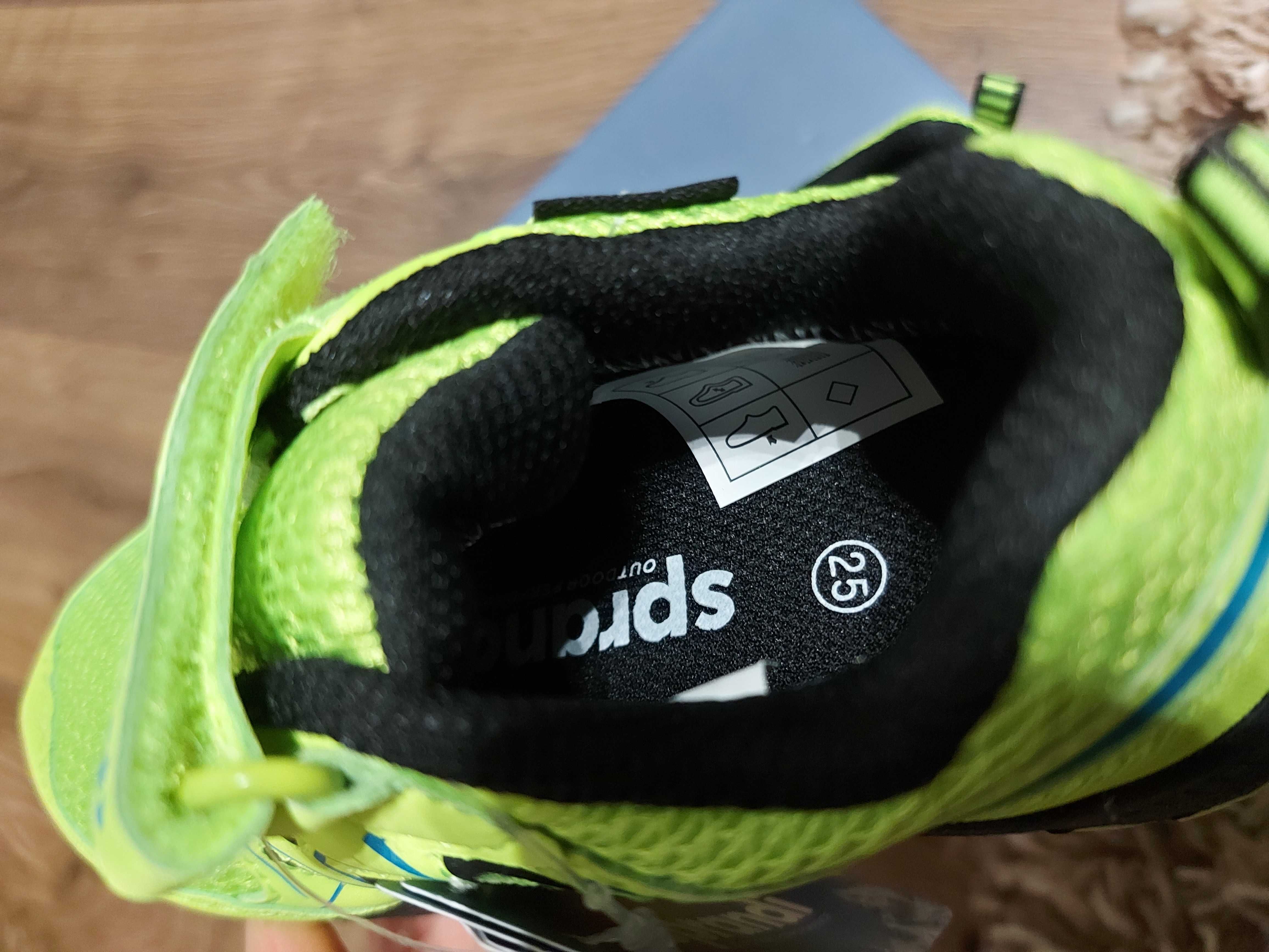 Adidasi Sprandi pentru copii, noi, nr.25, verde fluorescent