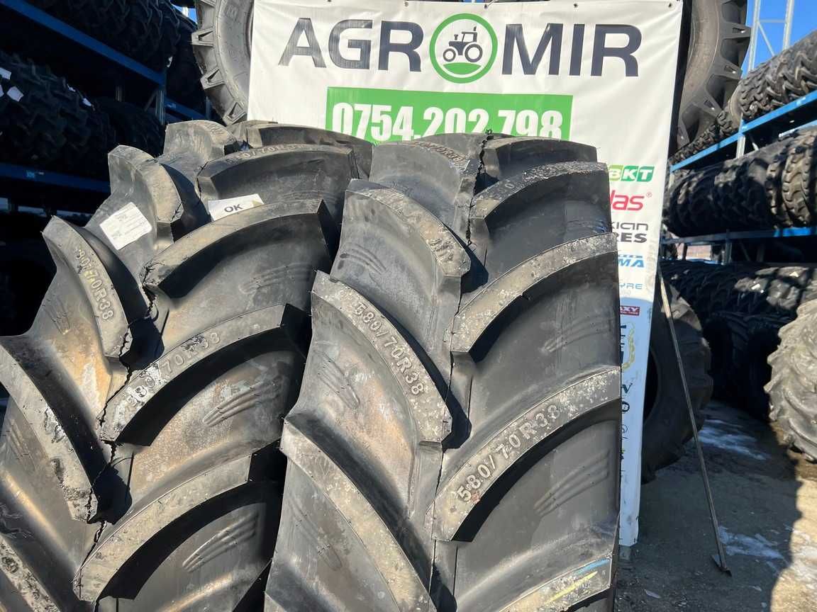 Cauciucuri radiale 580/70 R38 pentru tractor spate CASE cu garantie