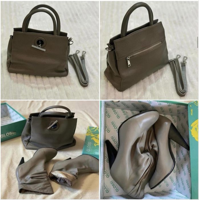 Ботильоны р36 = 5000тг, сумка кожа 10000тг