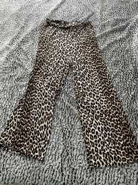 Vand pantalon viscoza fina,animal print,XL,noi-nouti H&M,elasticizati,