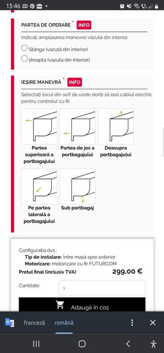 Oblon pentru geamuri