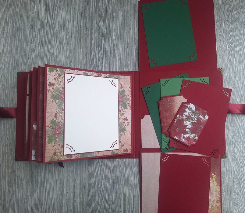 Коледен скрапбук албум "Коледна звезда", ръчна изработка /54.13