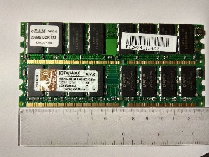 Карты ОЗУ DDR-1, 256 MB