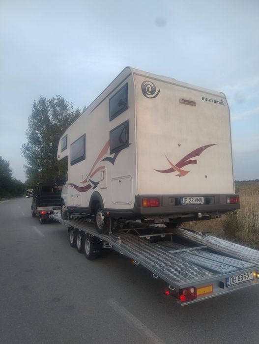 Transport tractari autorulote rulote platforme autoturisme SUV B DB PH