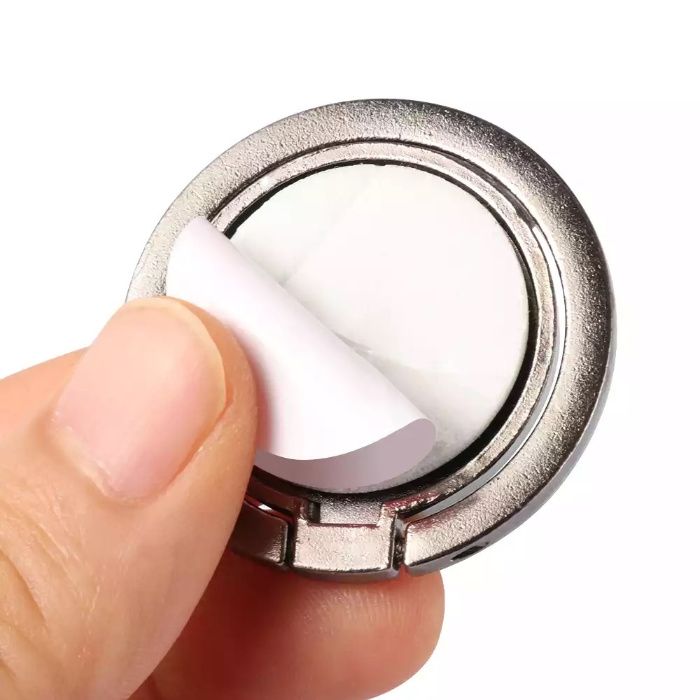 Inel pt. suport telefon cu pietricele , funcție stand , rotire 360°