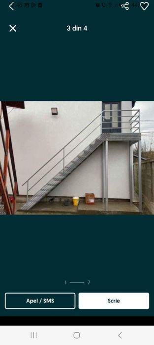 Vand scari metalice facem la comanda orice dimensiune